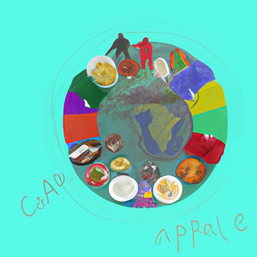 A visual representation of the diverse cultural influences that shaped Cape Malay cuisine.